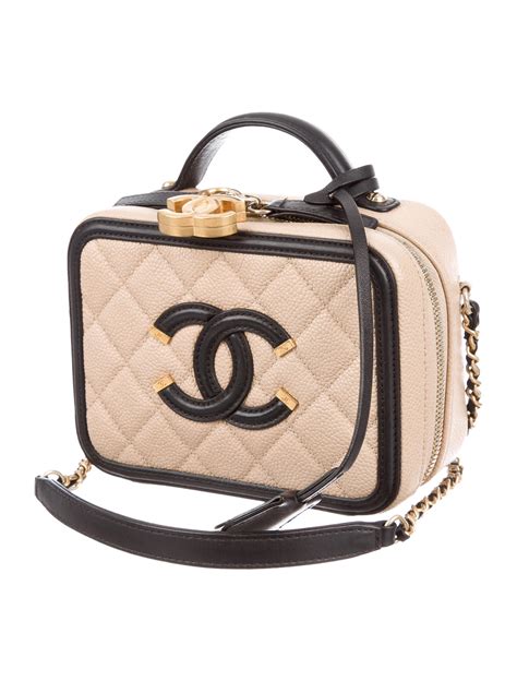 chanel mini filigree vanity case